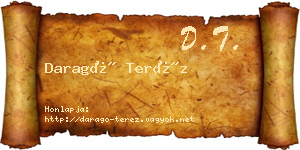 Daragó Teréz névjegykártya